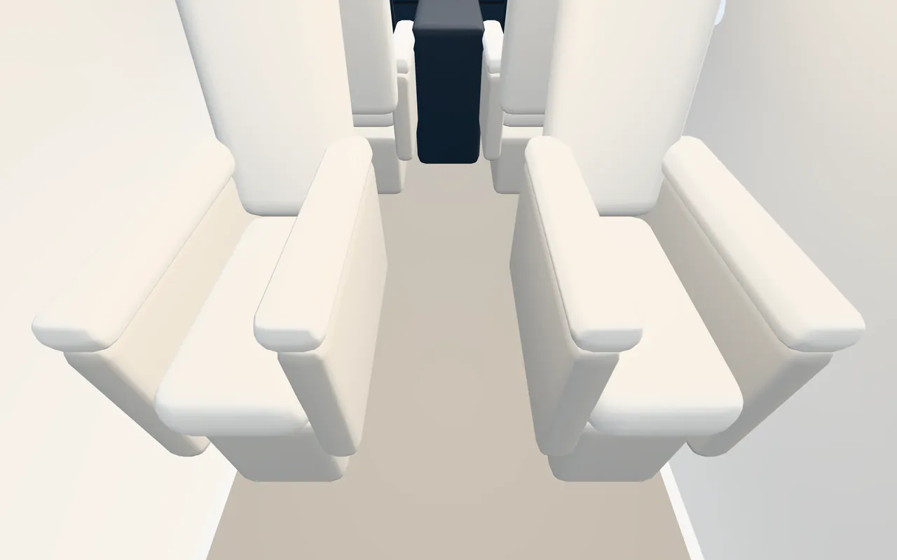 3D illustration of a representative Daher TBM 960 cabin