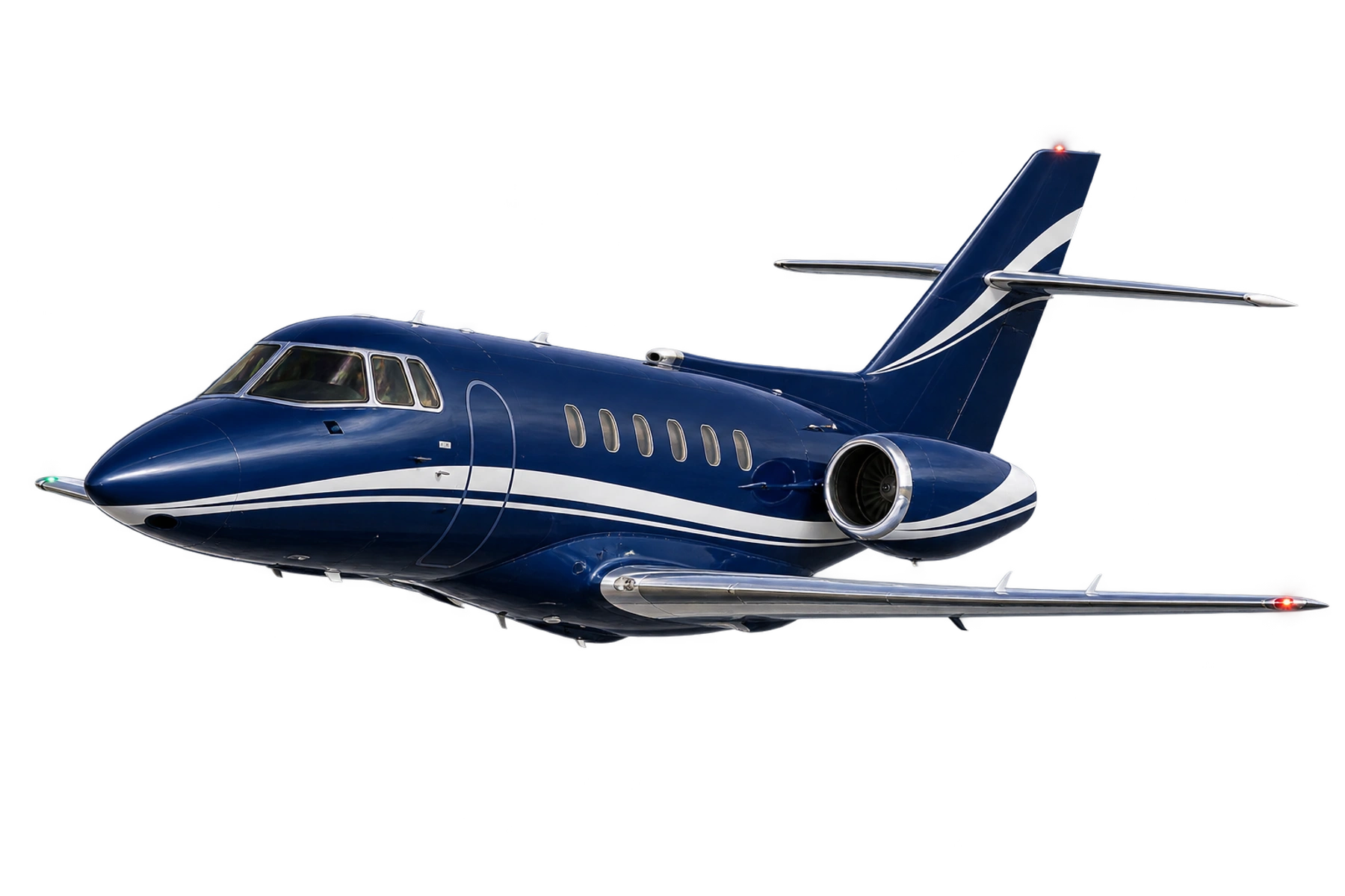 BAe 125 Series 800A / Hawker 800 exterior illustration: conventional Hawker 800A reference airframe.