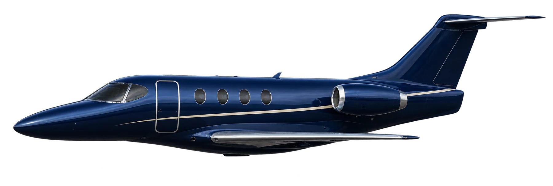 Beechcraft 390 (certified family) exterior illustration: Premier 390 reference airframe.