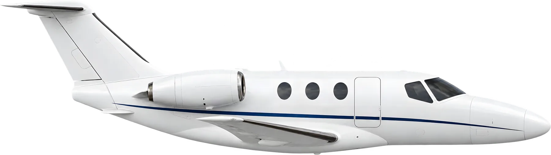 Cessna Citation Mustang exterior illustration: Cessna Citation Mustang reference airframe.