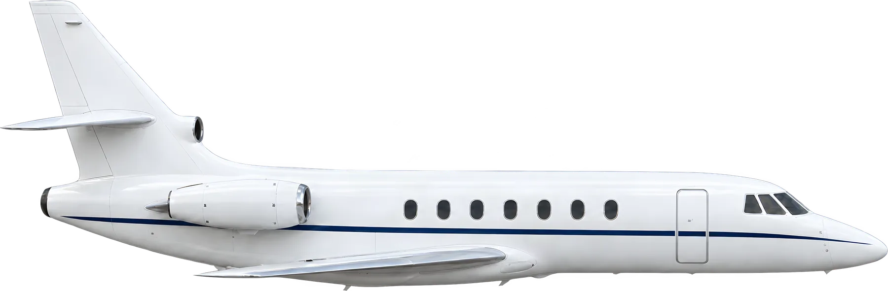 Dassault Falcon 50 exterior illustration: Dassault Falcon 50 reference airframe.