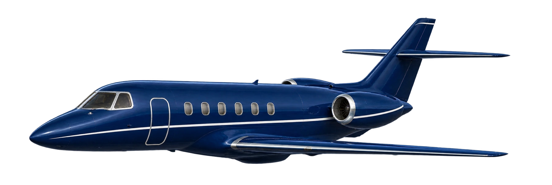 Hawker 750 exterior illustration: Hawker 750 standard-wing reference; installed winglets and modifications vary reference airframe.