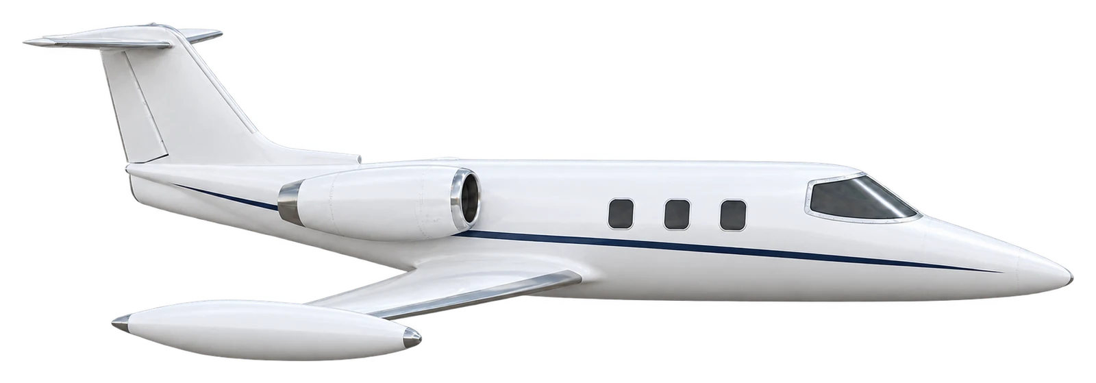 Learjet 24D (design reference) exterior illustration: Learjet 24D type reference airframe.