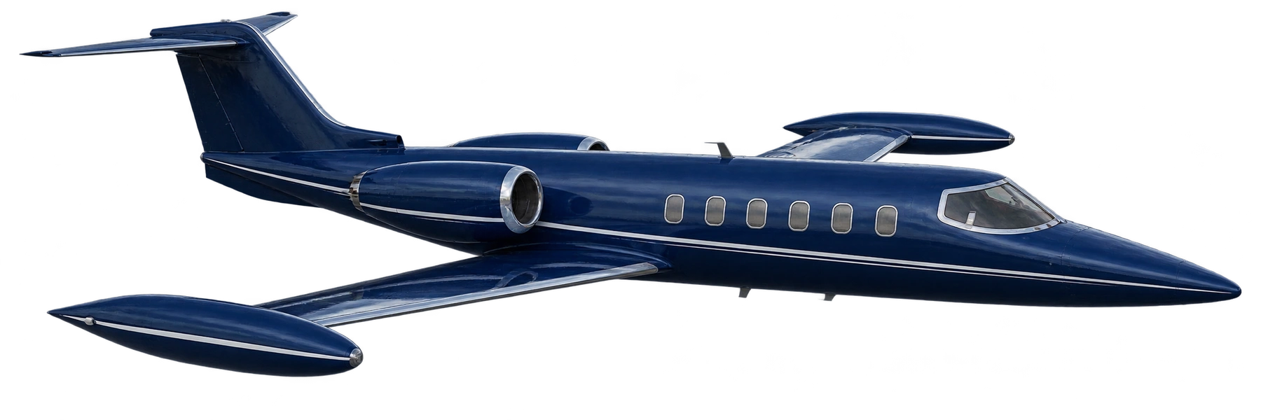 Learjet 35A exterior illustration: Learjet 35A reference airframe.