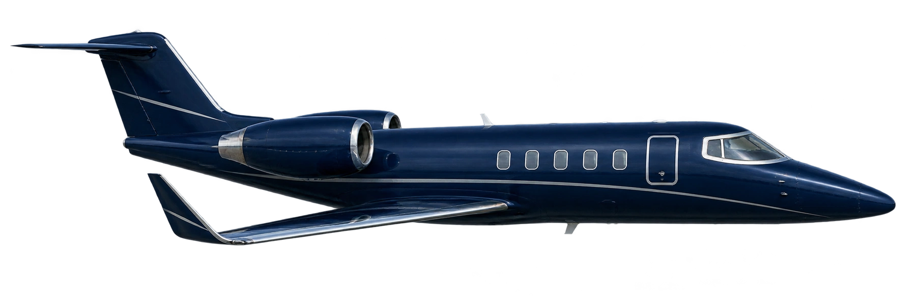 Learjet 60 series exterior illustration: Learjet 60-series common airframe; avionics and interiors vary reference airframe.