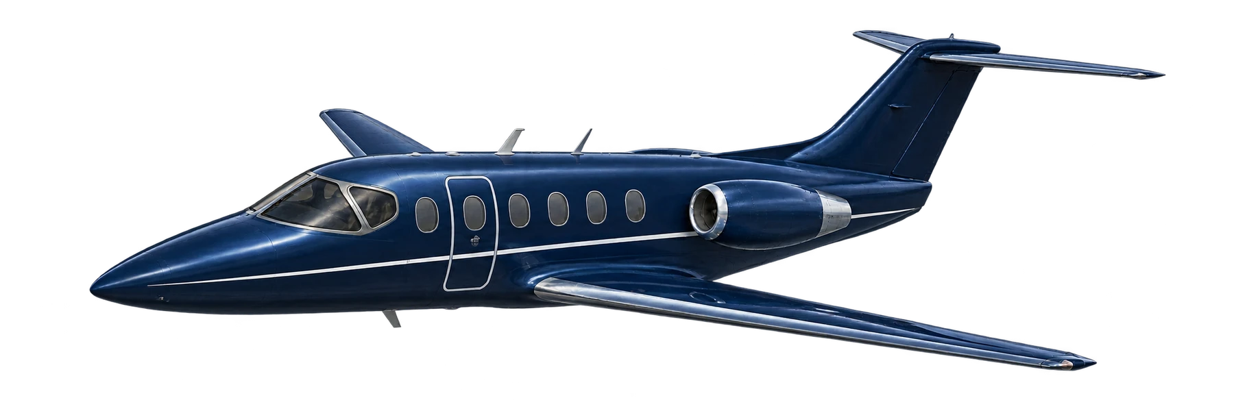 Mitsubishi MU-300 (certified family) exterior illustration: original Mitsubishi MU-300 reference airframe.