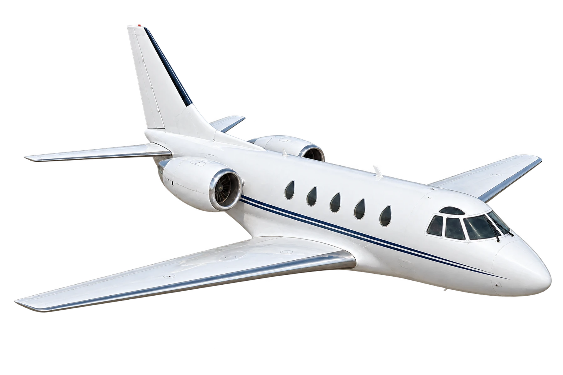 Rockwell Sabreliner 65 exterior illustration: baseline Sabreliner 65 reference airframe.