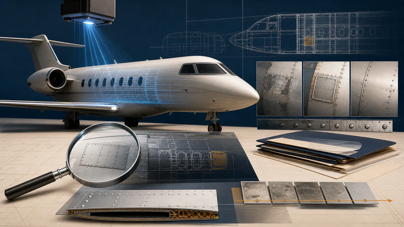 Aircraft Damage History: Records Review Guide editorial illustration