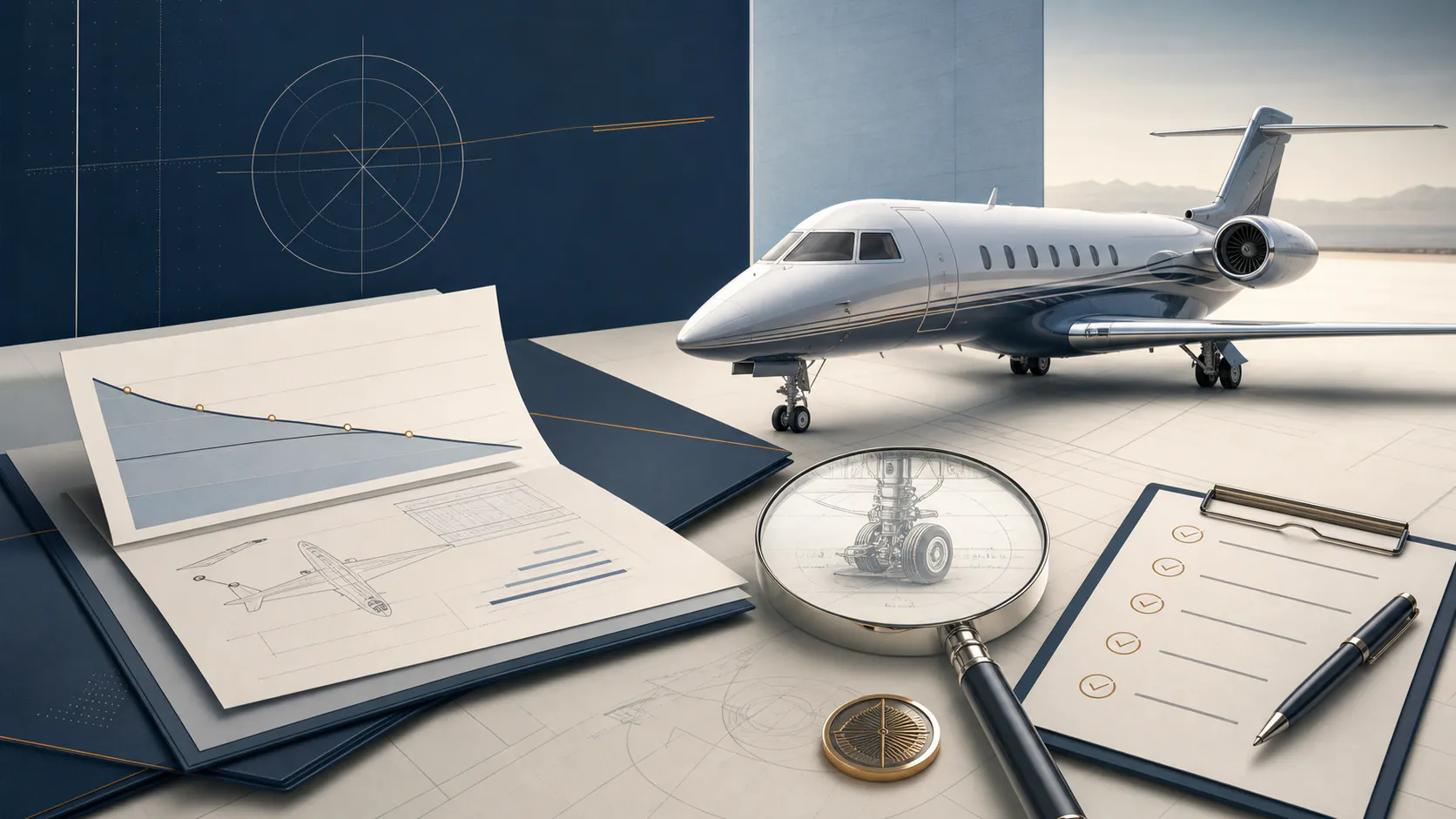 Aircraft Financing: Loans, Requirements, Rates, and Records editorial illustration