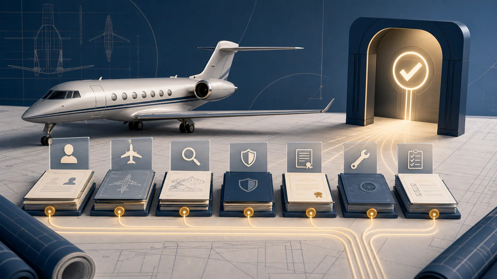 Aircraft Loan Requirements: Complete Checklist editorial illustration