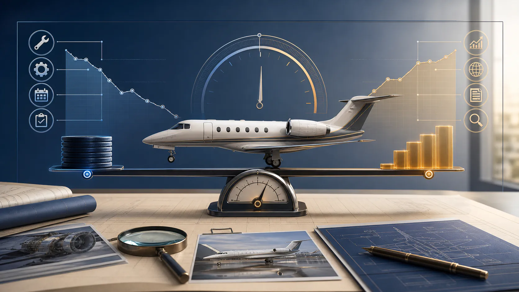 Aircraft LTV Monitoring for Banks and Lenders editorial illustration