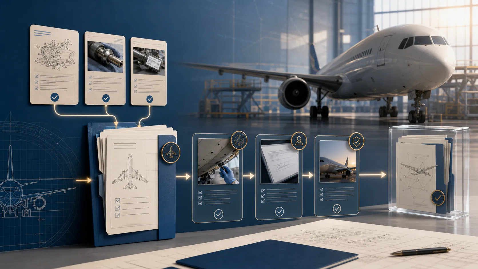 MRO Document Management for Aircraft Maintenance editorial illustration