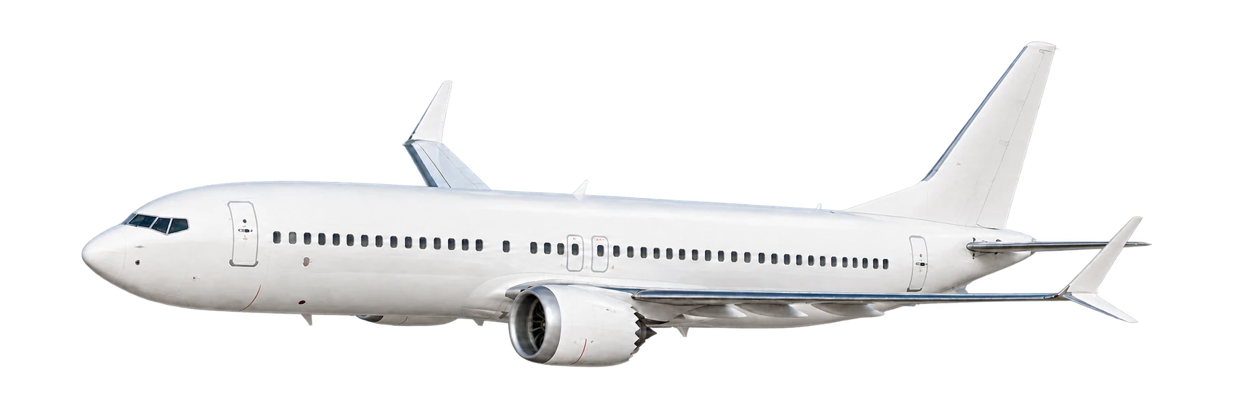 Illustration of a Boeing 737 MAX 8 passenger airframe. Not a photo of N331TK.