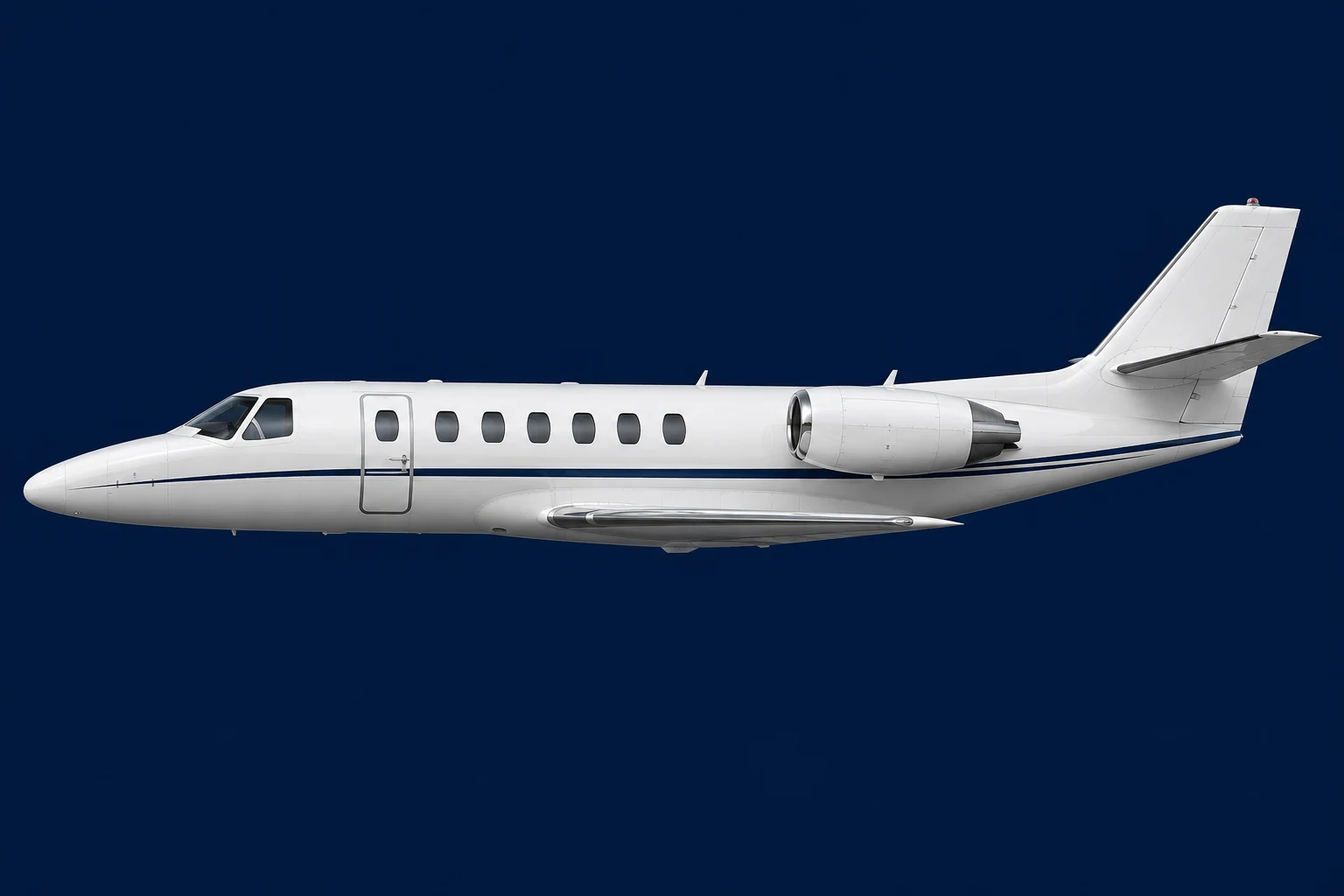 Illustration of a Cessna Citation Encore. Not a photo of N58D.