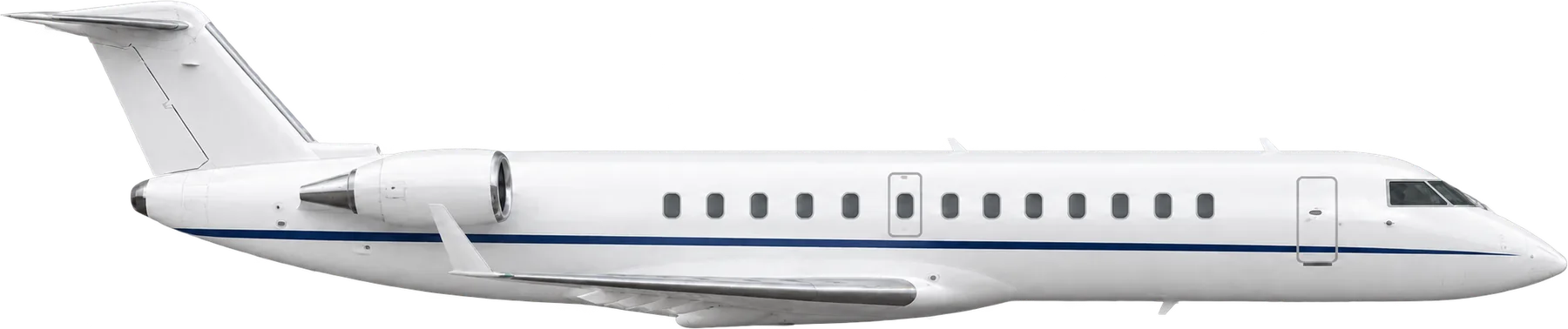 Illustration of a Bombardier Challenger 850. Not a photo of N100VE.