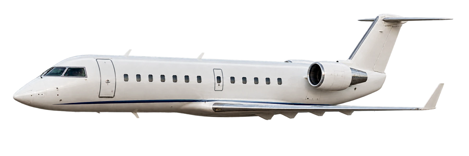 Illustration of a CRJ100/200 passenger airframe. Not a photo of N321EA.