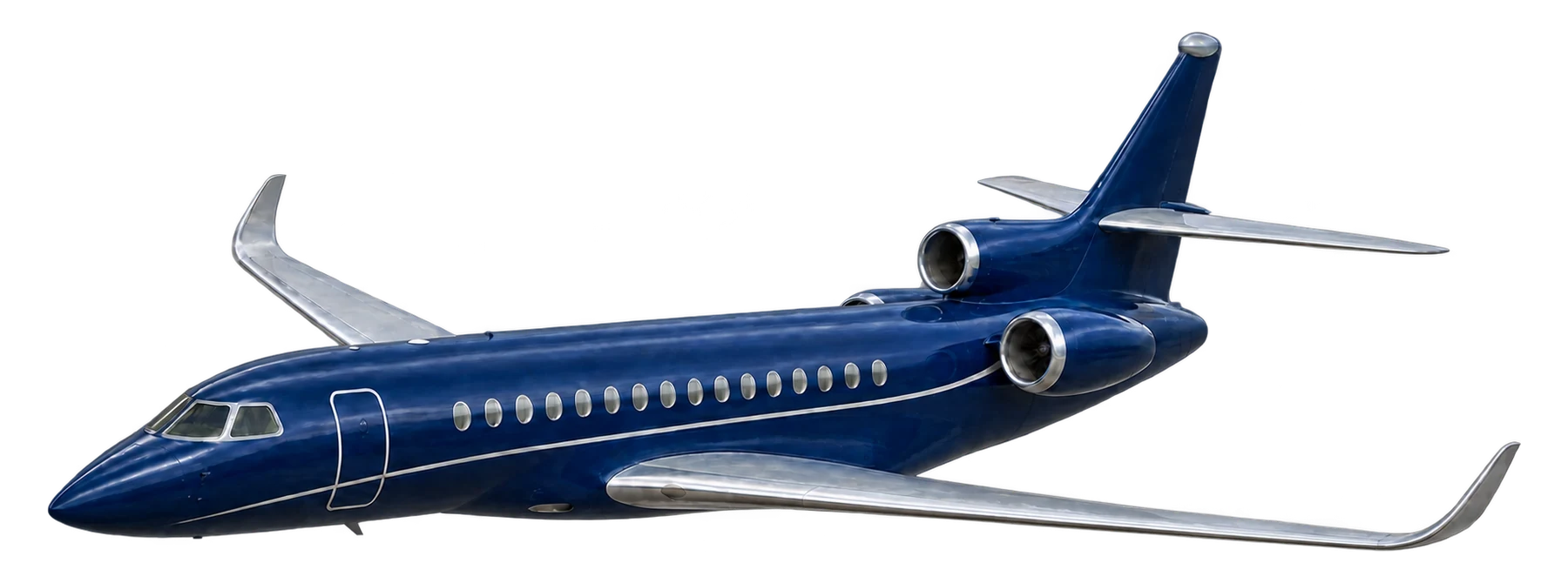 Illustration of the Dassault Falcon 8X.