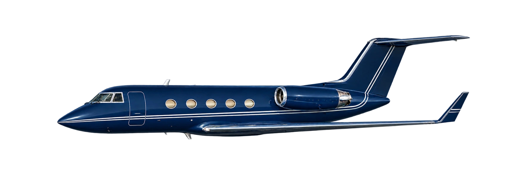 Illustration of a Gulfstream IIB. Not a photo of N74RT.