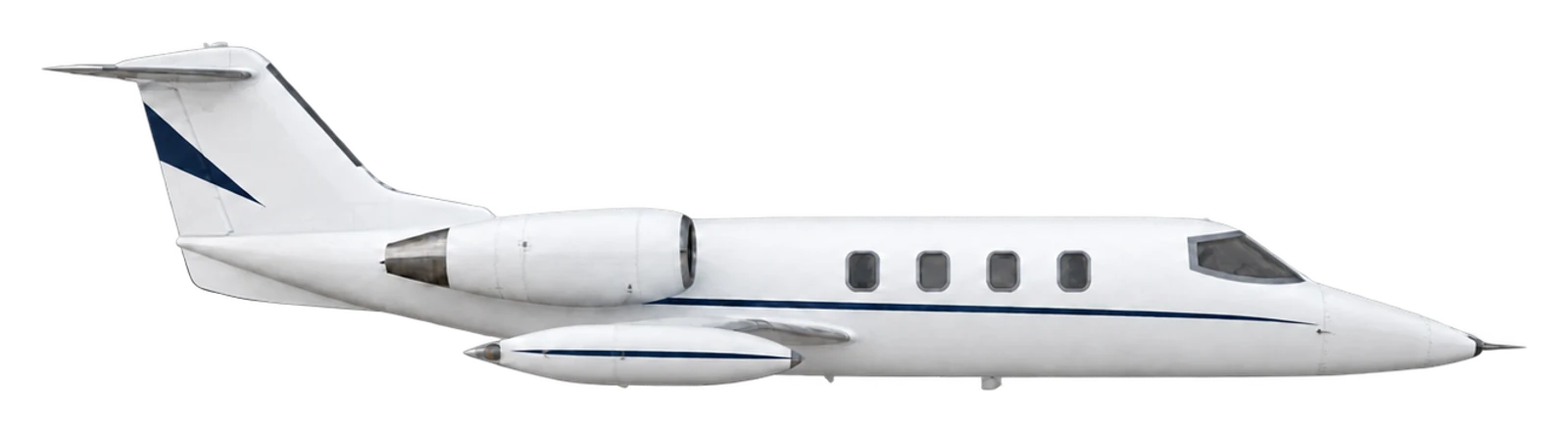 Illustration of a Learjet 25B example. Not a photo of N752EA.