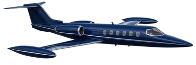 Learjet 31, 35 and 36 illustration