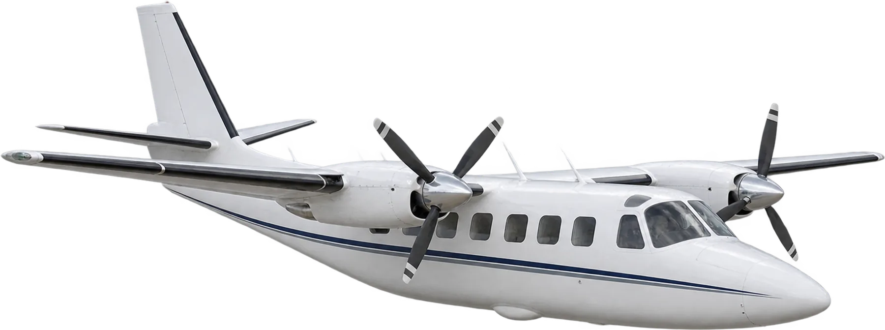 Twin Commander 690B exterior reference for the turbine 680 to 695 family; variants differ.